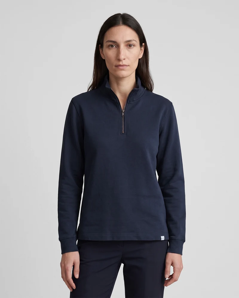The Unisex Half Zip Sweater - Navy