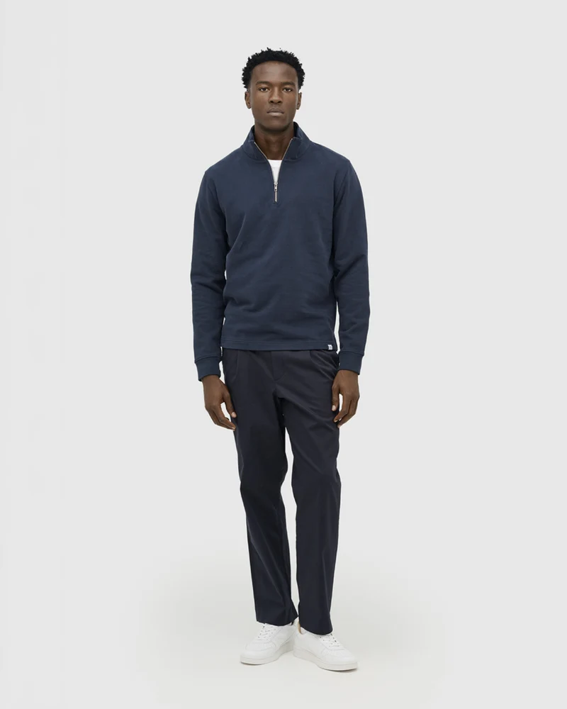 The Half Zip Sweater - Navy