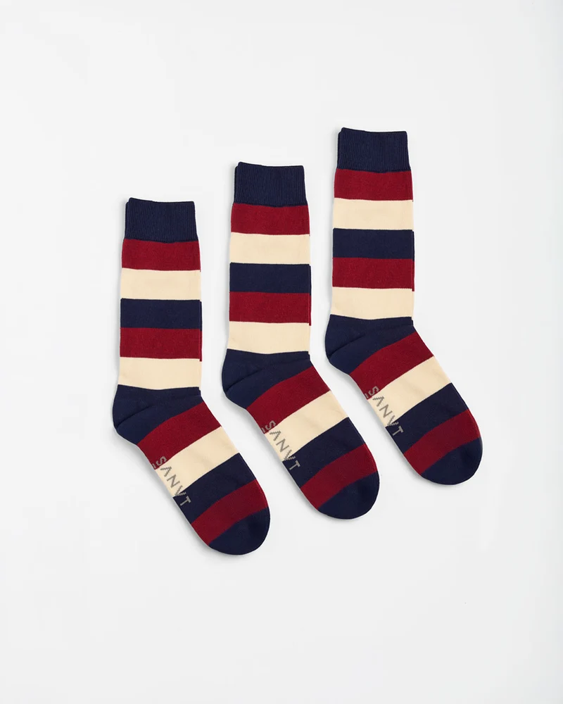 The Crew Socks (3 Pack) - Striped