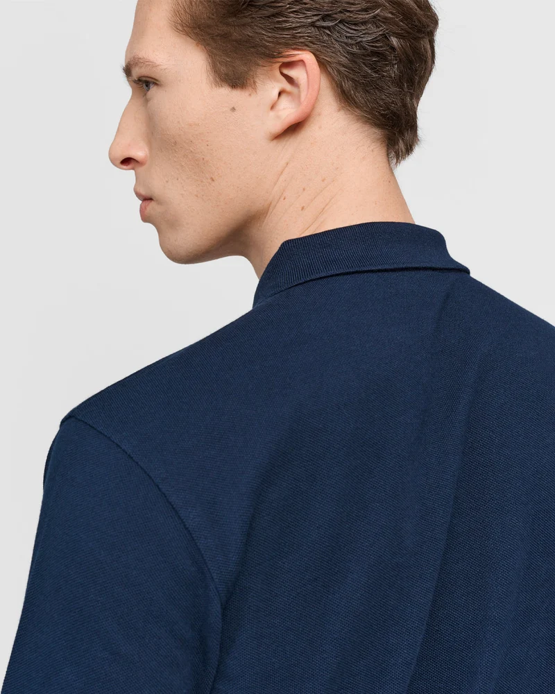 The Longsleeve Polo Shirt - Navy