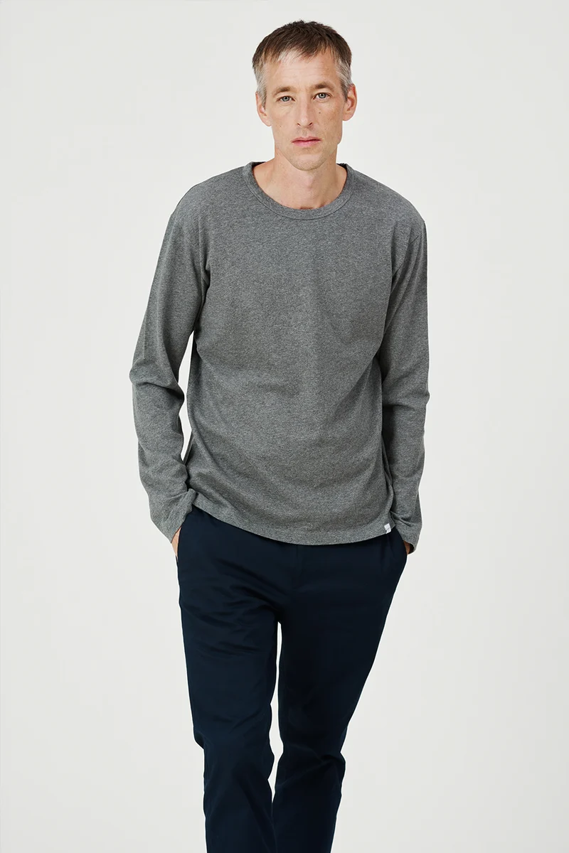 The Longsleeve T-Shirt - Dark Grey Melange