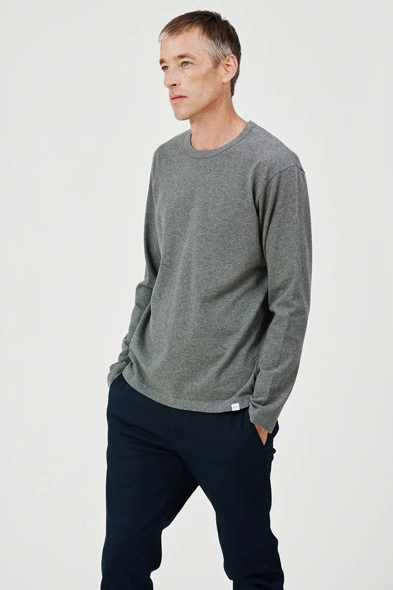 The Longsleeve T-Shirt - Dark Grey Melange