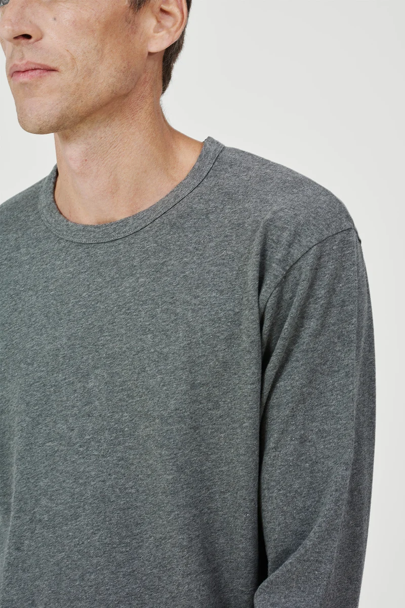 The Longsleeve T-Shirt - Dark Grey Melange