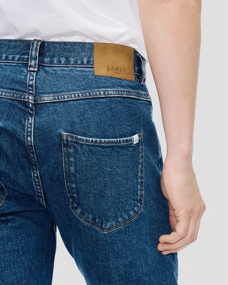 The Regular Fit Jeans - Washed Blue