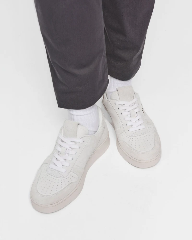 The Unisex Court Sneaker - White Nubuck