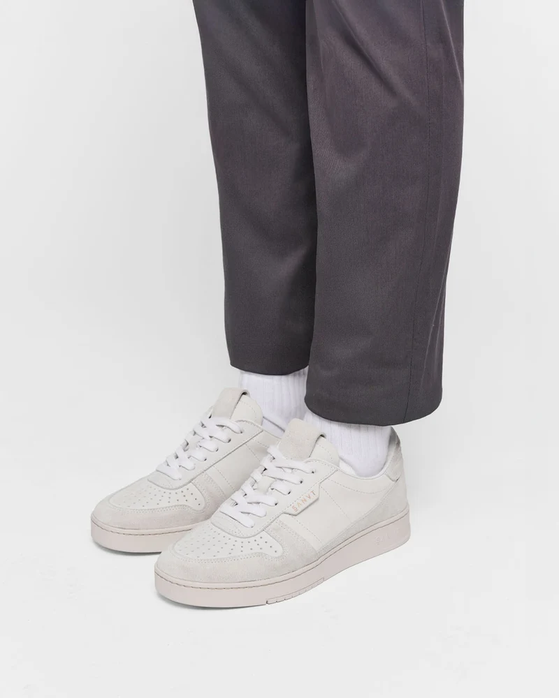 The Unisex Court Sneaker - White Nubuck
