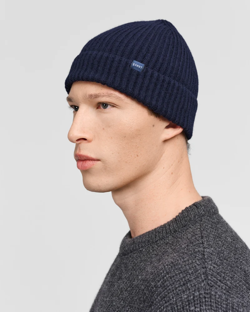 The Merino Beanie - Navy