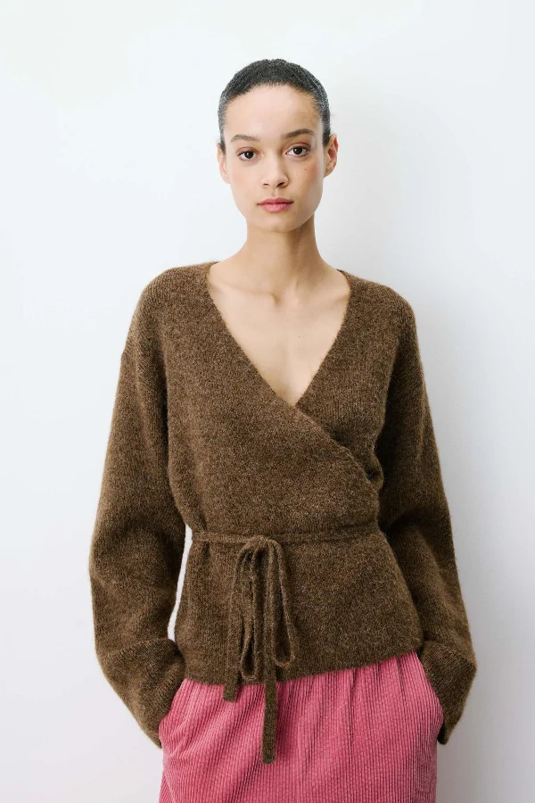 Grace & Mila Strickjacke/Cardigan Anior chocolat