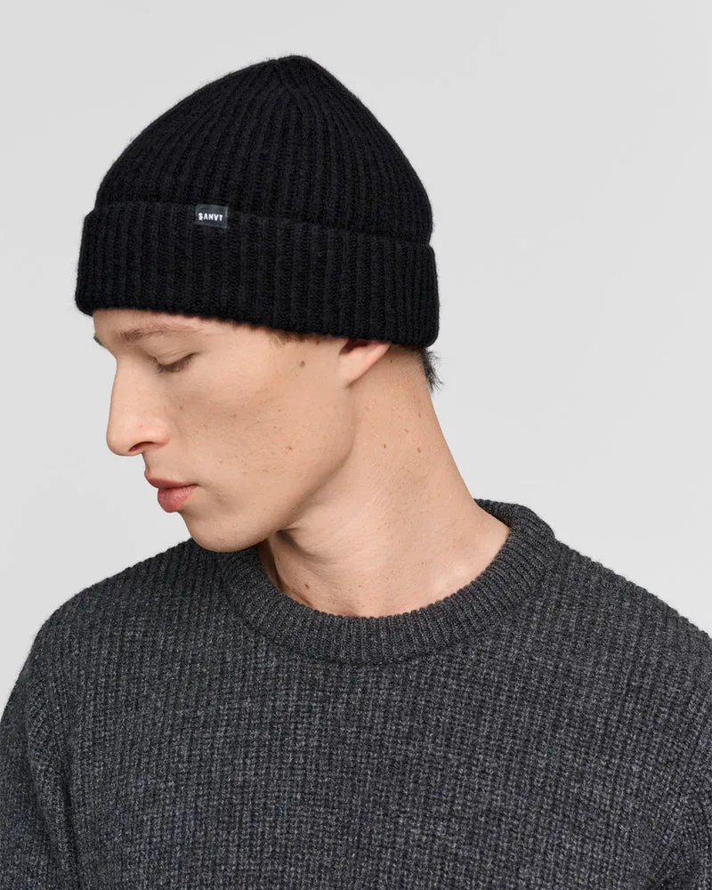 The Merino Beanie - Black