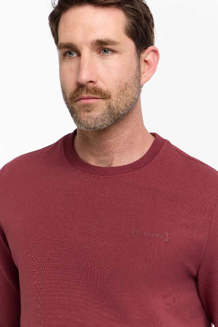 Elbsand Men Sweatshirt Jannik maroon
