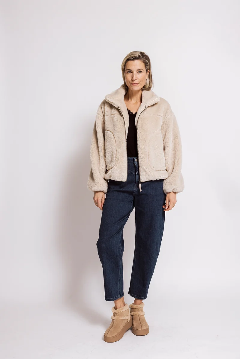 Zhrill Teddyjacke April sand/beige/taupe