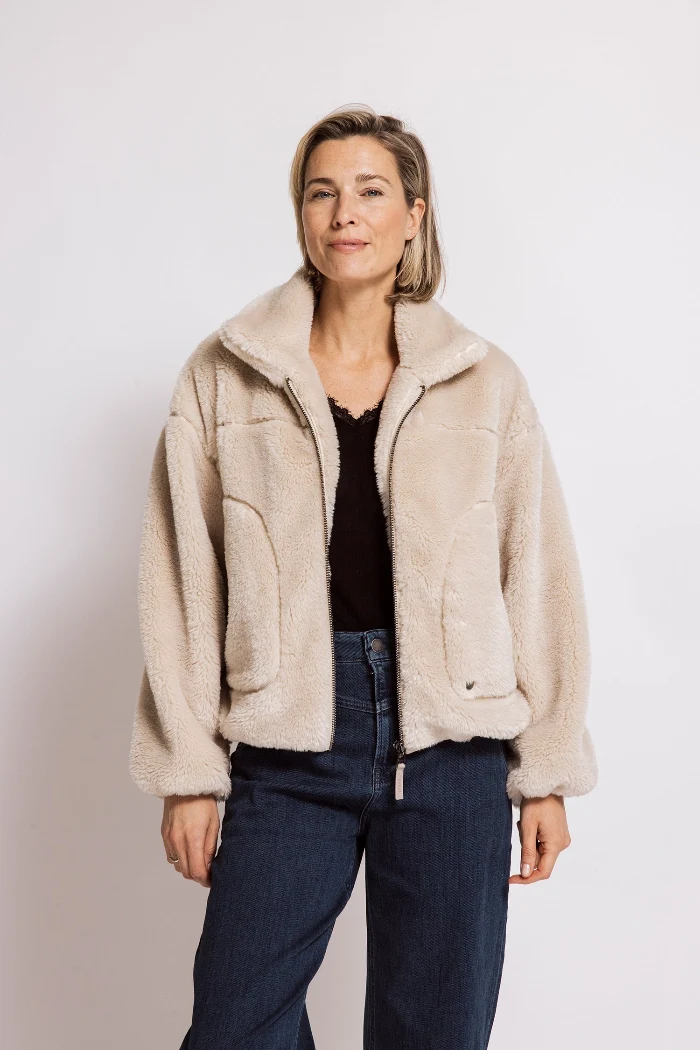 Zhrill Teddyjacke April sand/beige/taupe