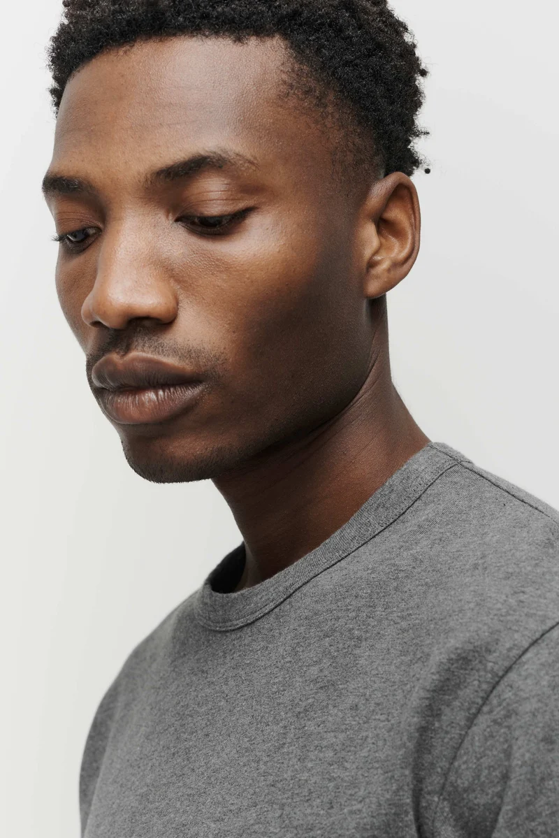 The Heavyweight T-Shirt - Dark Grey Melange