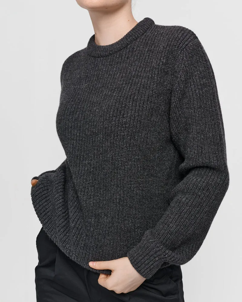 The Unisex Heavy Merino Sweater - Grey