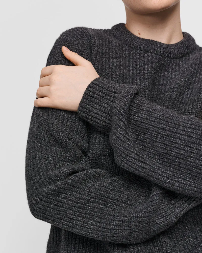 The Unisex Heavy Merino Sweater - Grey