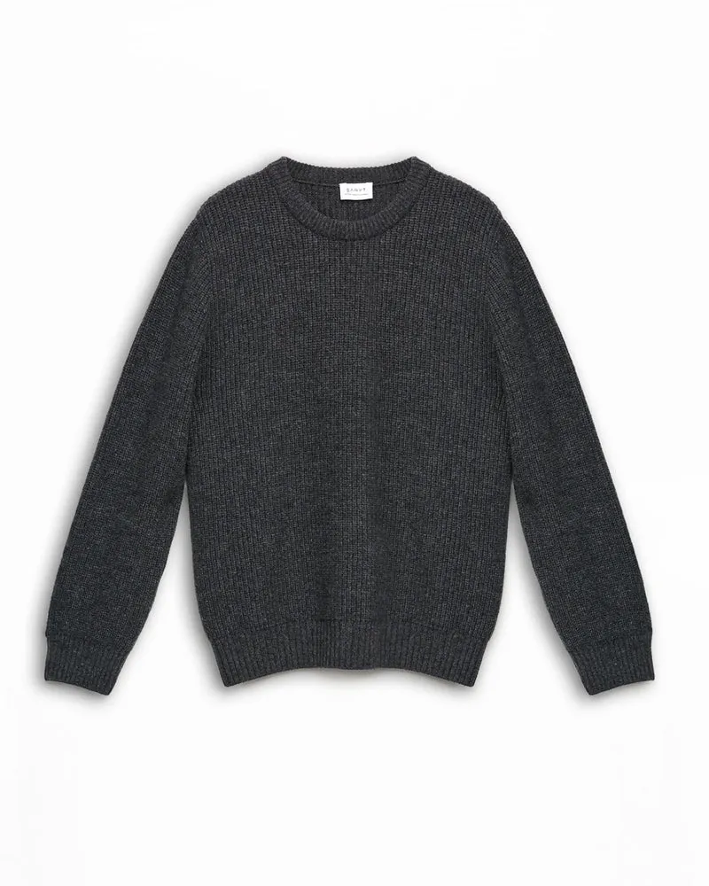 The Heavy Merino Sweater - Grey