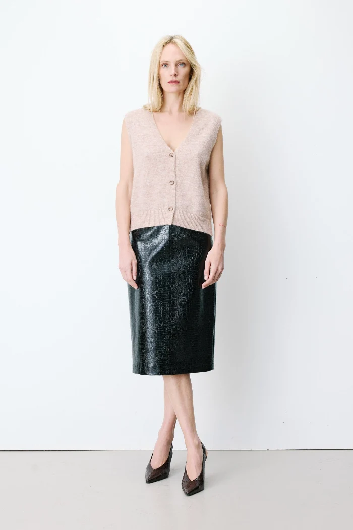 Grace & Mila Strickweste Nars beige