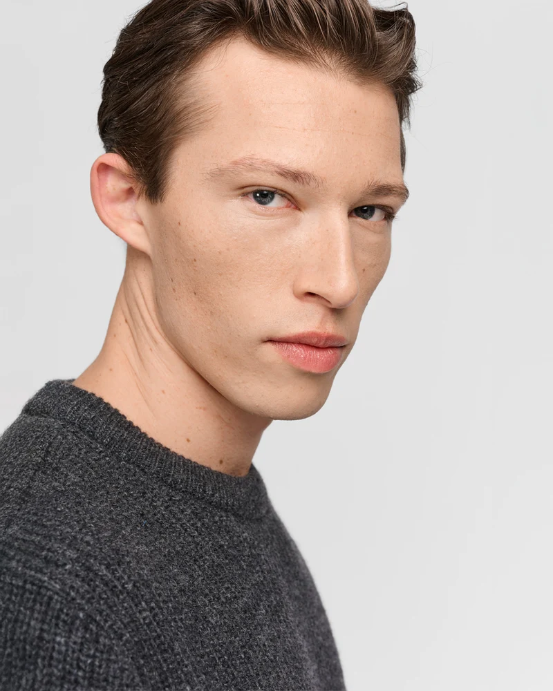 The Heavy Merino Sweater - Grey