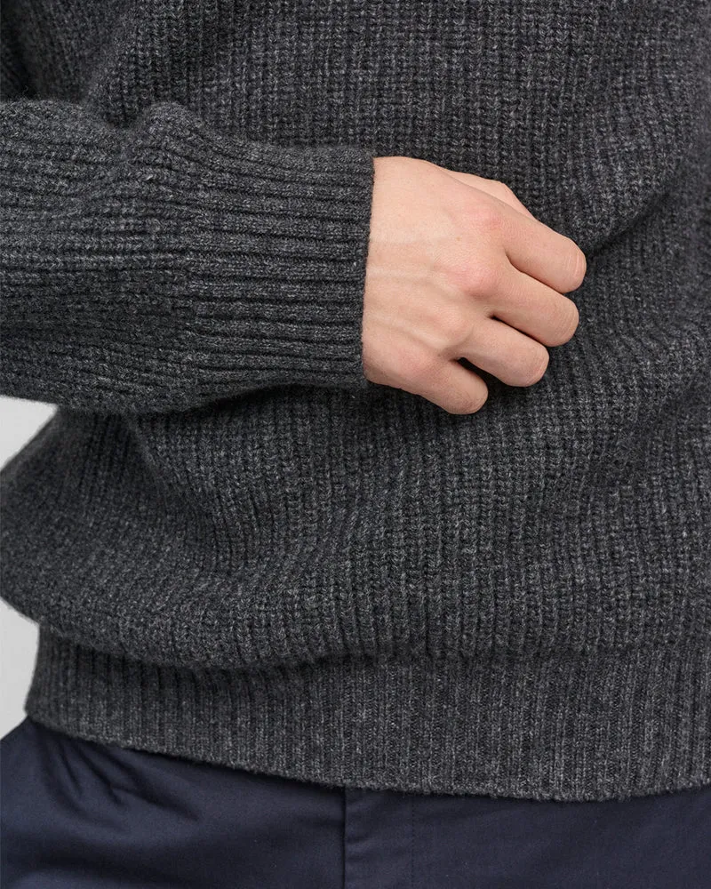The Heavy Merino Sweater - Grey