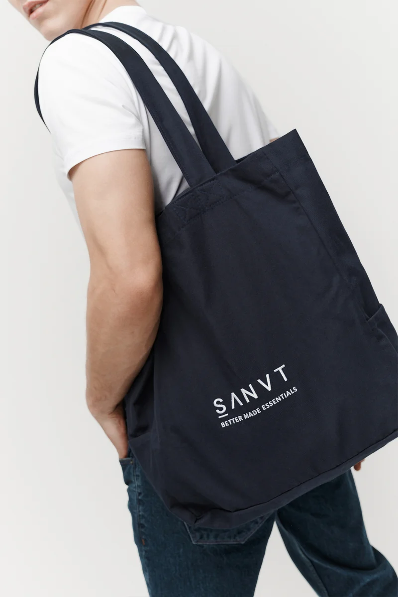 The Canvas Tote Bag - Navy