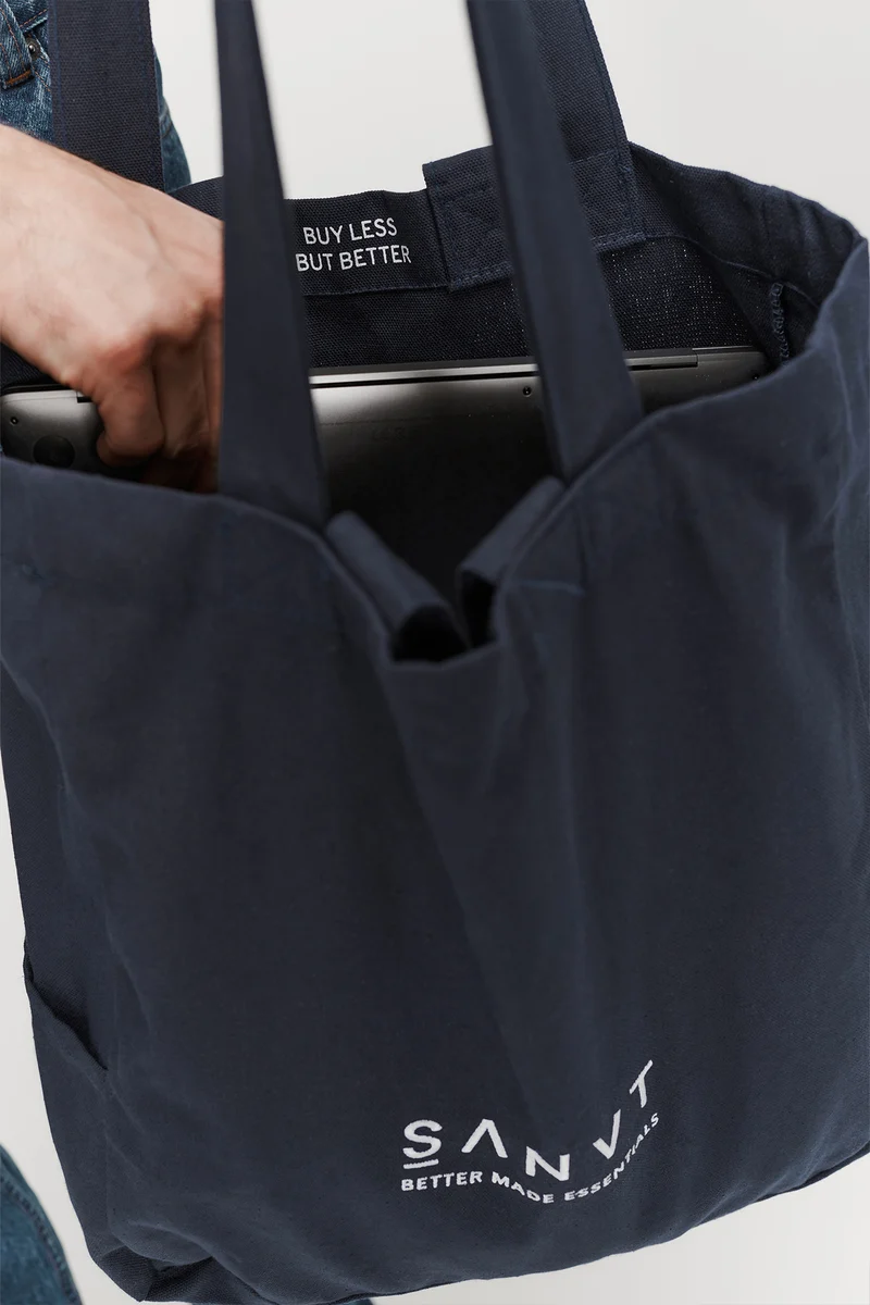The Canvas Tote Bag - Navy