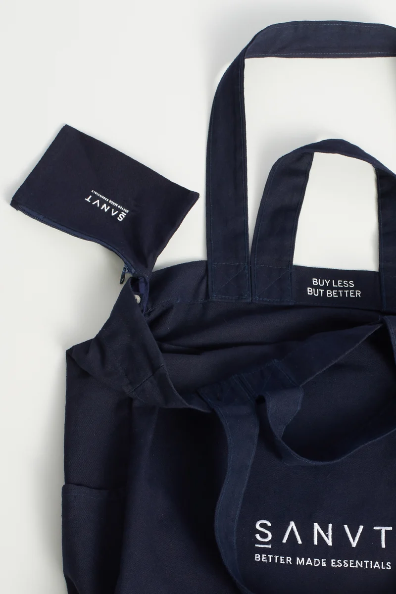 The Canvas Tote Bag - Navy