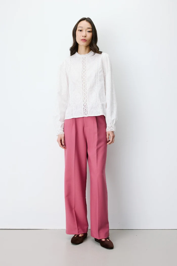 Grace & Mila Spitzenbluse Abigail ivoire/elfenbein