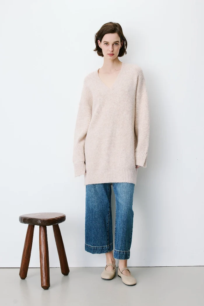 Grace & Mila Strickkleid Airina beige