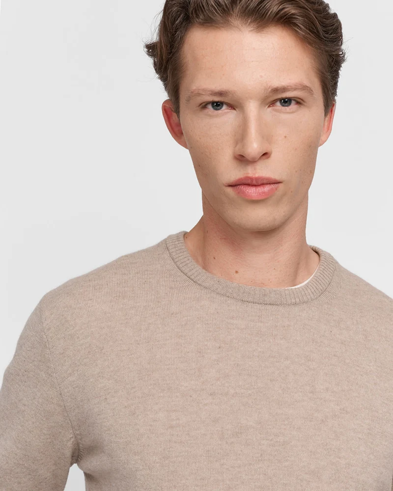 The Merino Sweater - Dark Beige