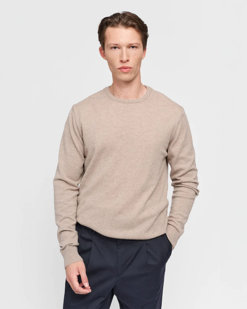 The Merino Sweater - Dark Beige