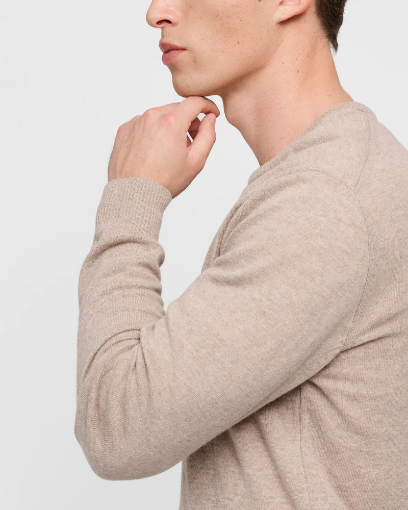 The Merino Sweater - Dark Beige