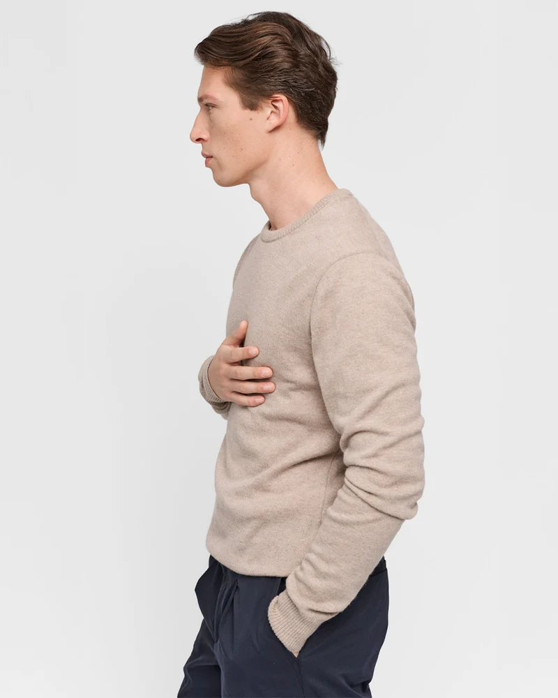 The Merino Sweater - Dark Beige