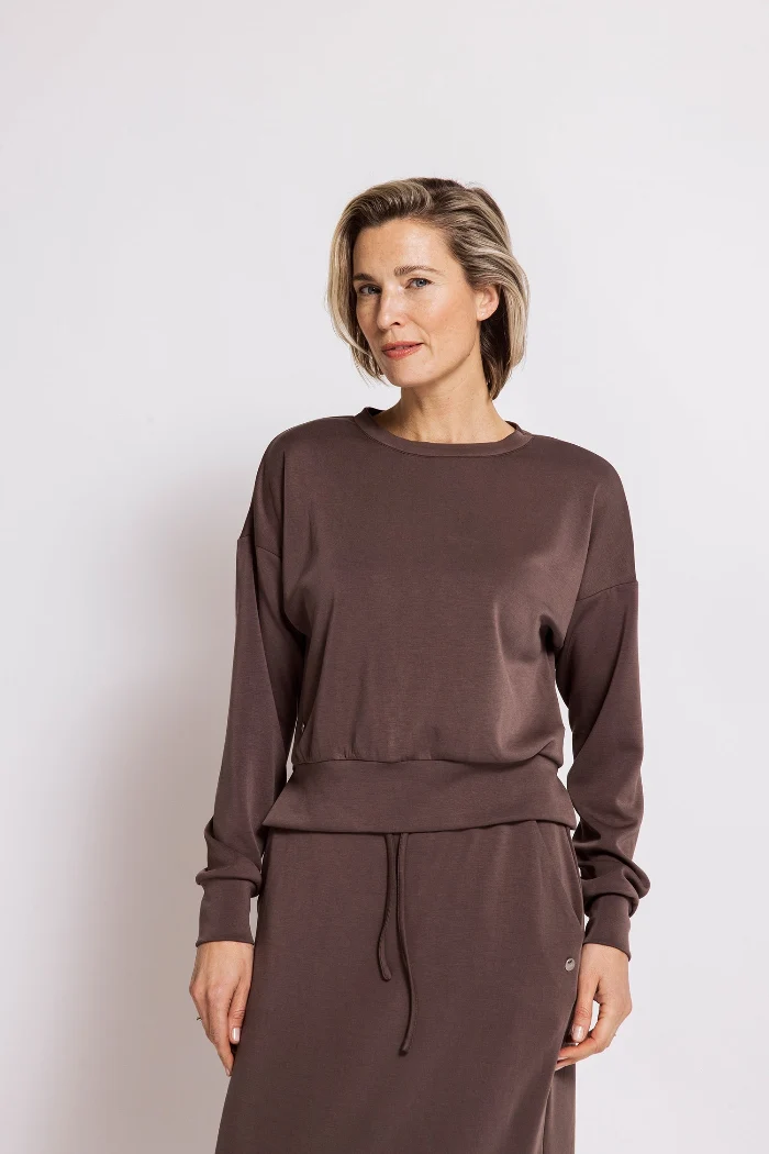 Zhrill Sweatshirt Lilivati braun