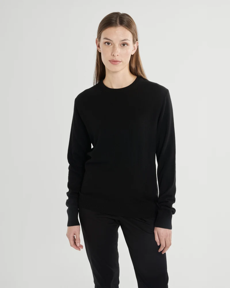The Unisex Merino Sweater - Black