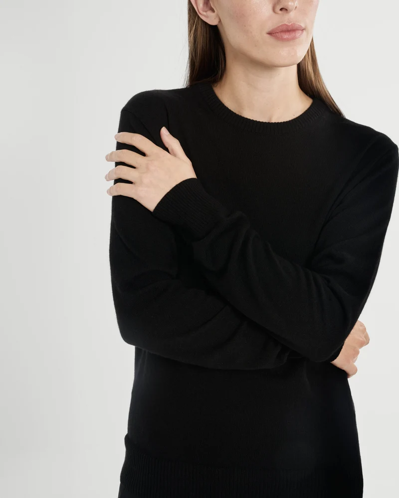 The Unisex Merino Sweater - Black