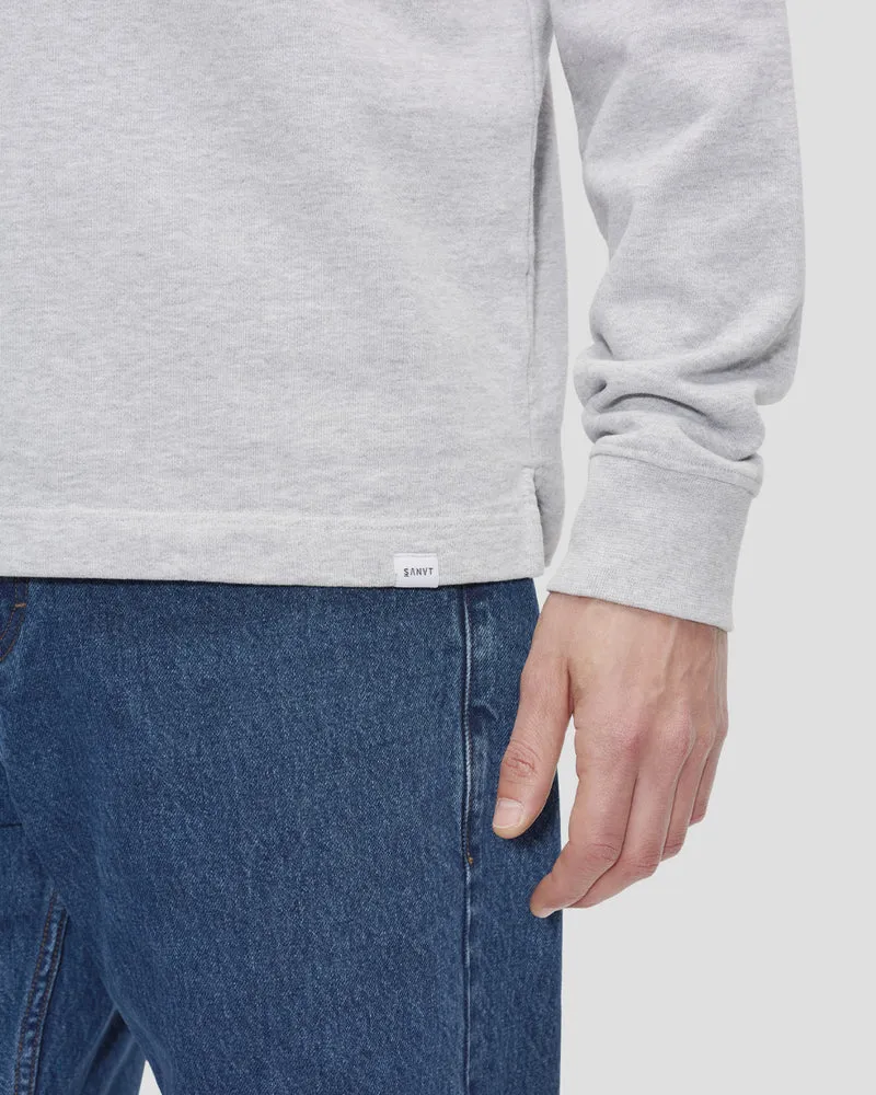 The Half Zip Sweater - Grey Melange