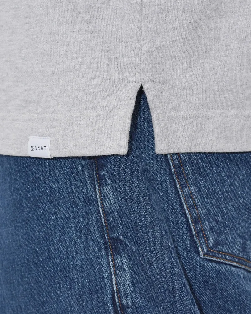 The Half Zip Sweater - Grey Melange