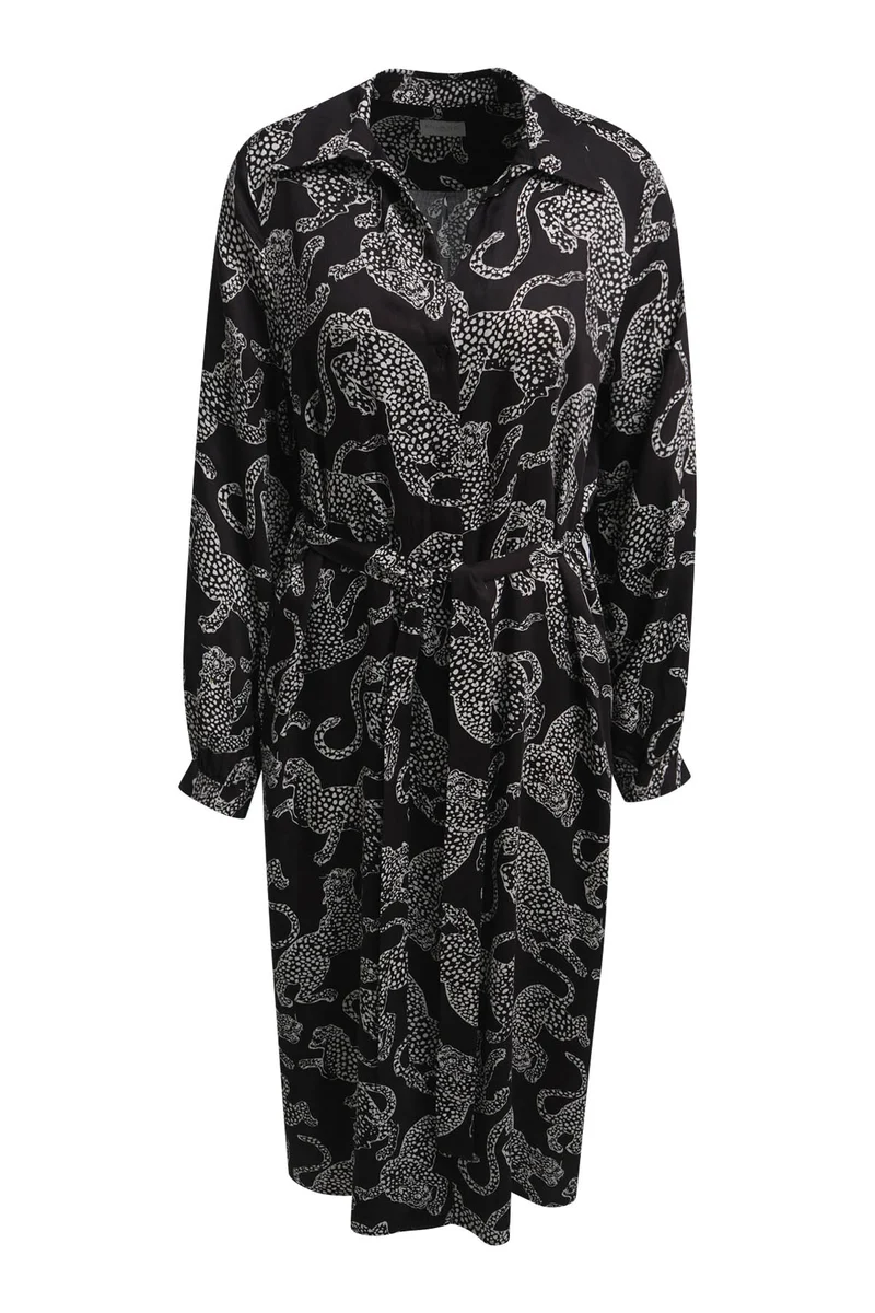 Milano Kleid mocca print