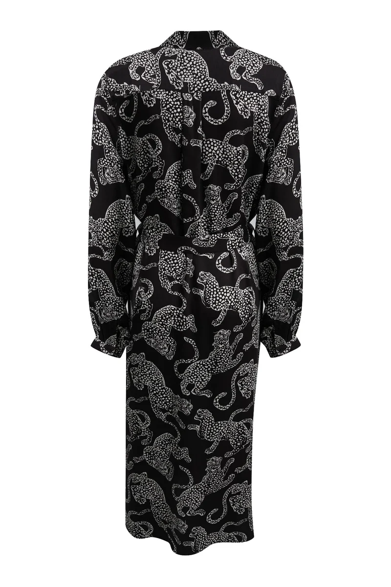 Milano Kleid mocca print