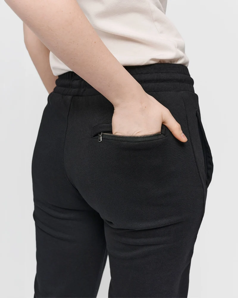 The Unisex Sweatpants - Washed Black