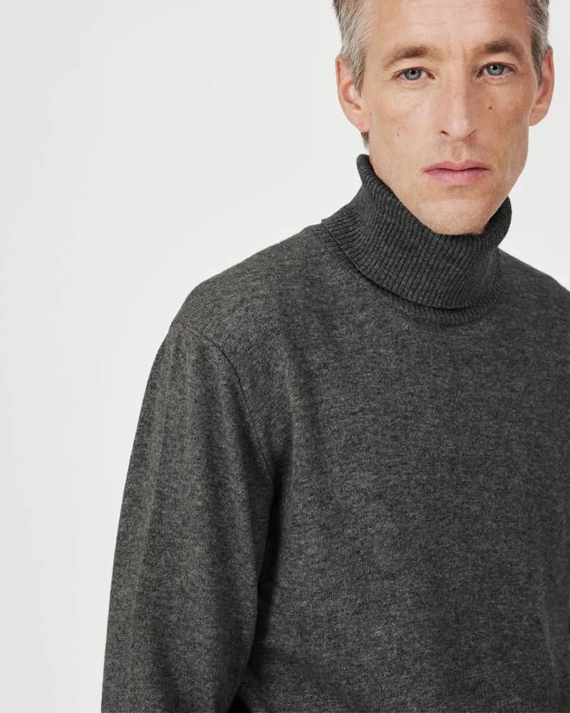 The Merino Roll Neck - Grey