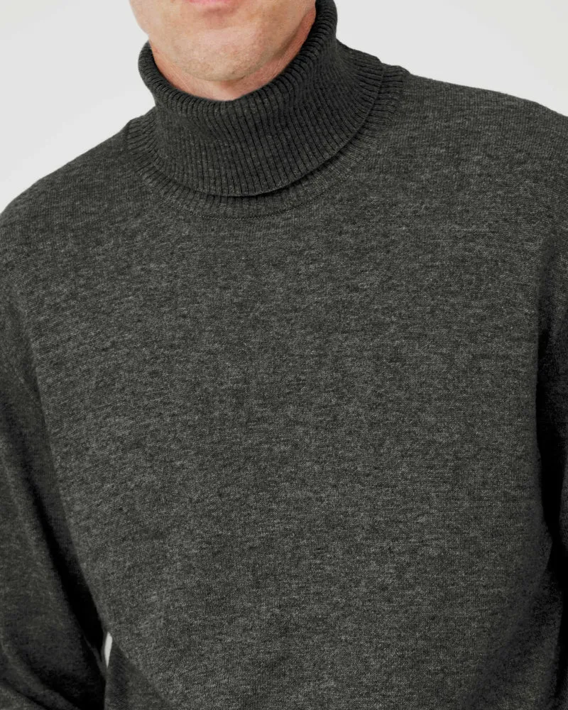The Merino Roll Neck - Grey