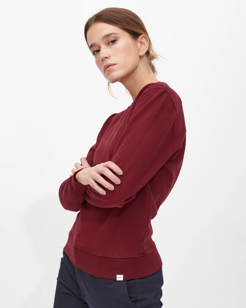 The Unisex Sweatshirt - Dark Red