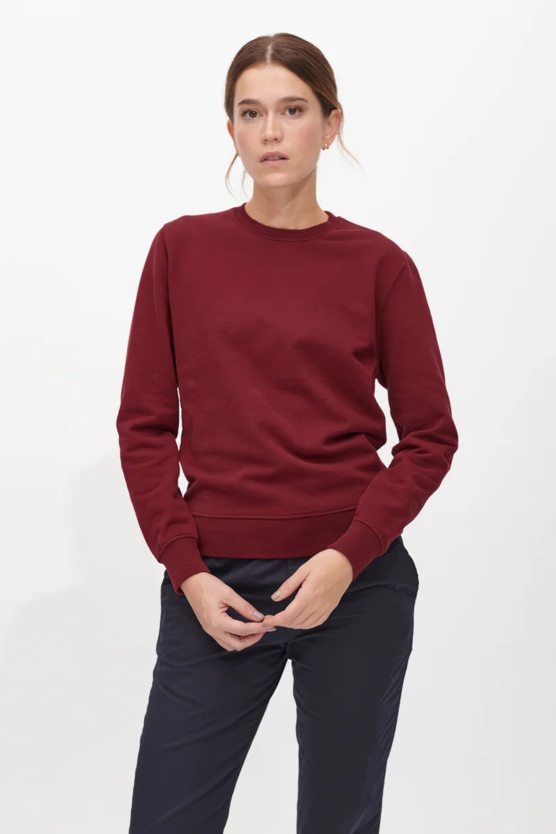 The Unisex Sweatshirt - Dark Red
