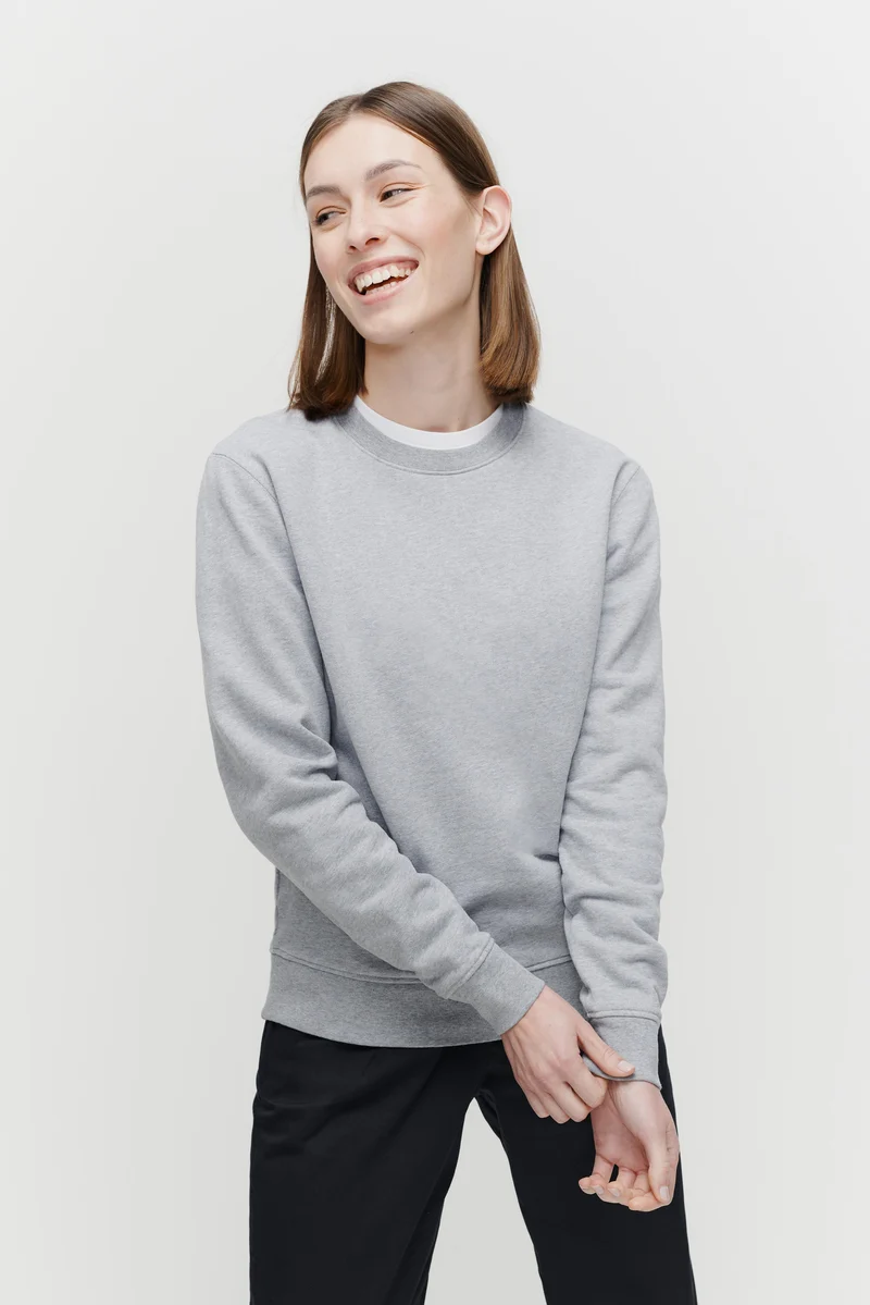 The Unisex Sweatshirt - Grey Melange