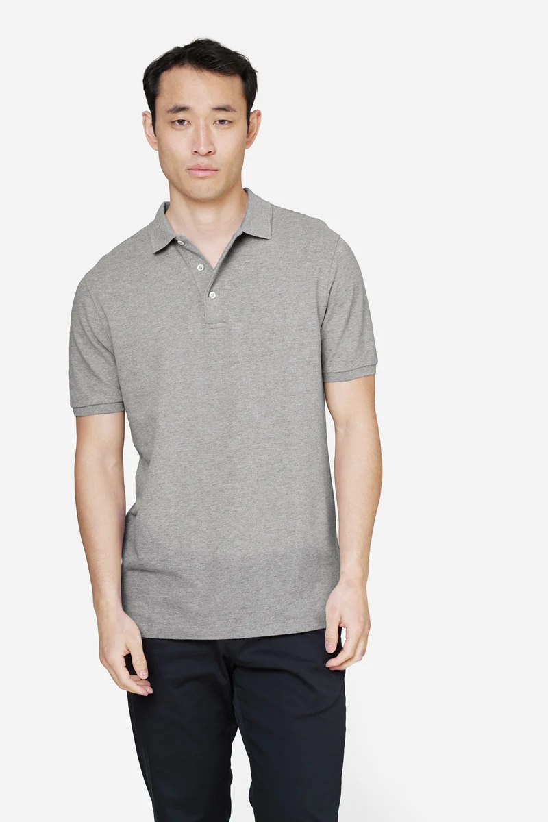 The Perfect Polo Shirt - Grey Melange