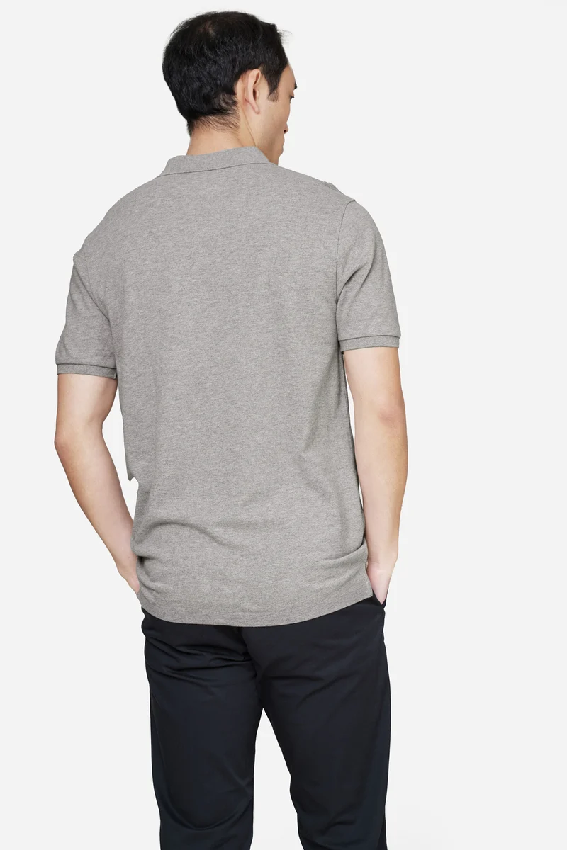 The Perfect Polo Shirt - Grey Melange