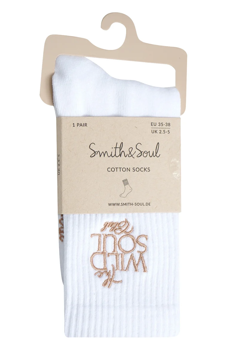 Smith & Soul Socken weiß/toffee