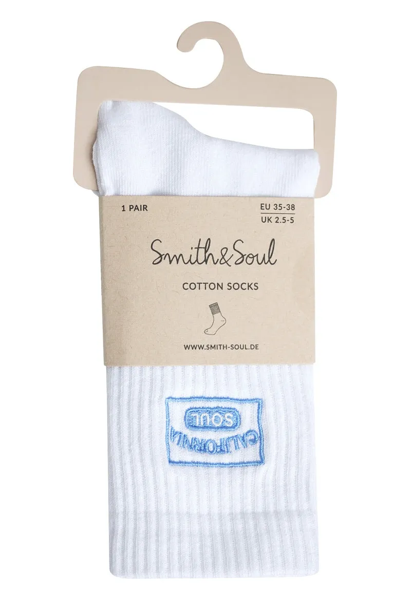 Smith & Soul Socken weiß/saphire