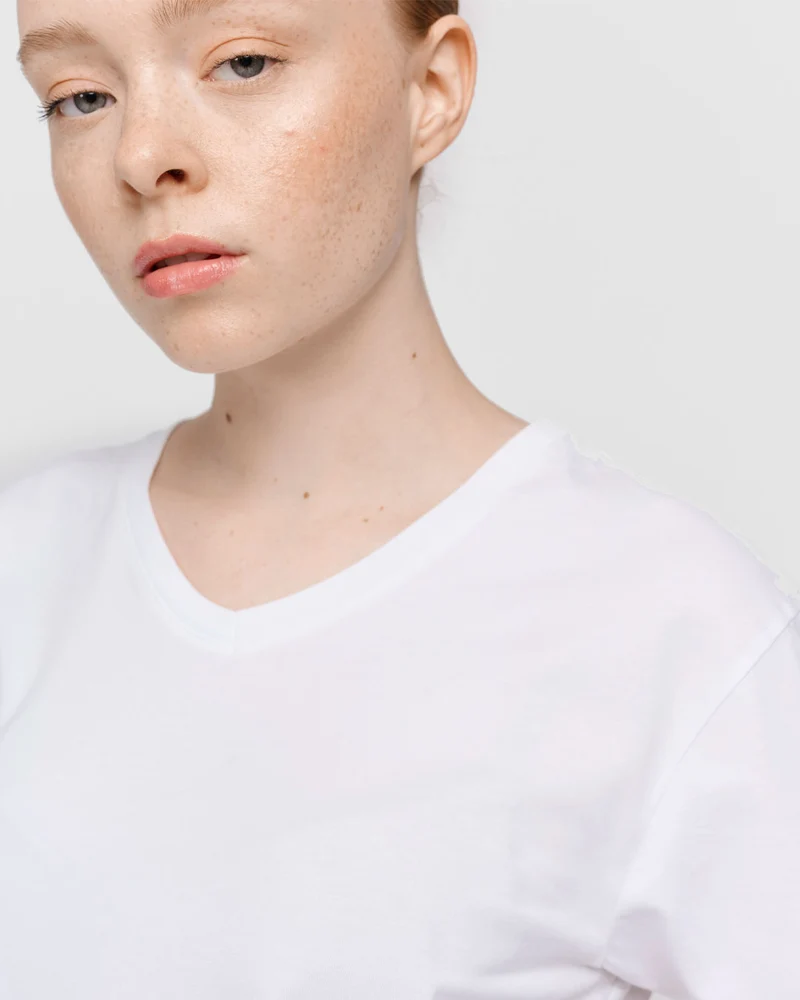 The Unisex V-Neck - White